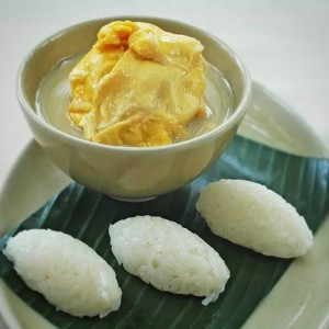 Sticky rice with durian in coconut milk @ Hyatt Regency Hua Hin