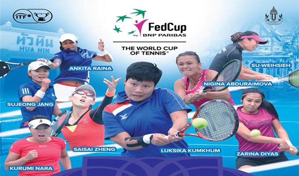 Tennis Fed Cup Hua Hin Centennial club true arena 2