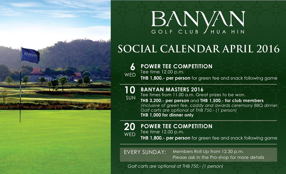 Banyan April 2016 Events Calendar