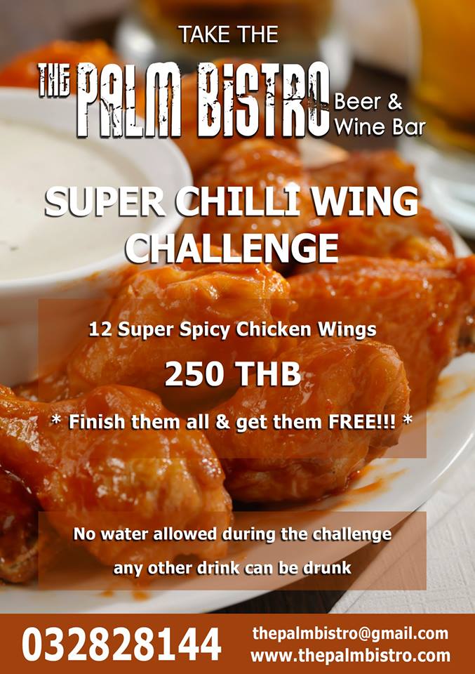Wing Challenge at the Palm Bistro