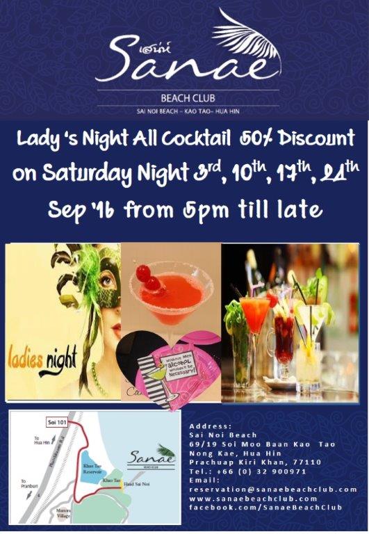 Ladies night at Sanae BEach Club